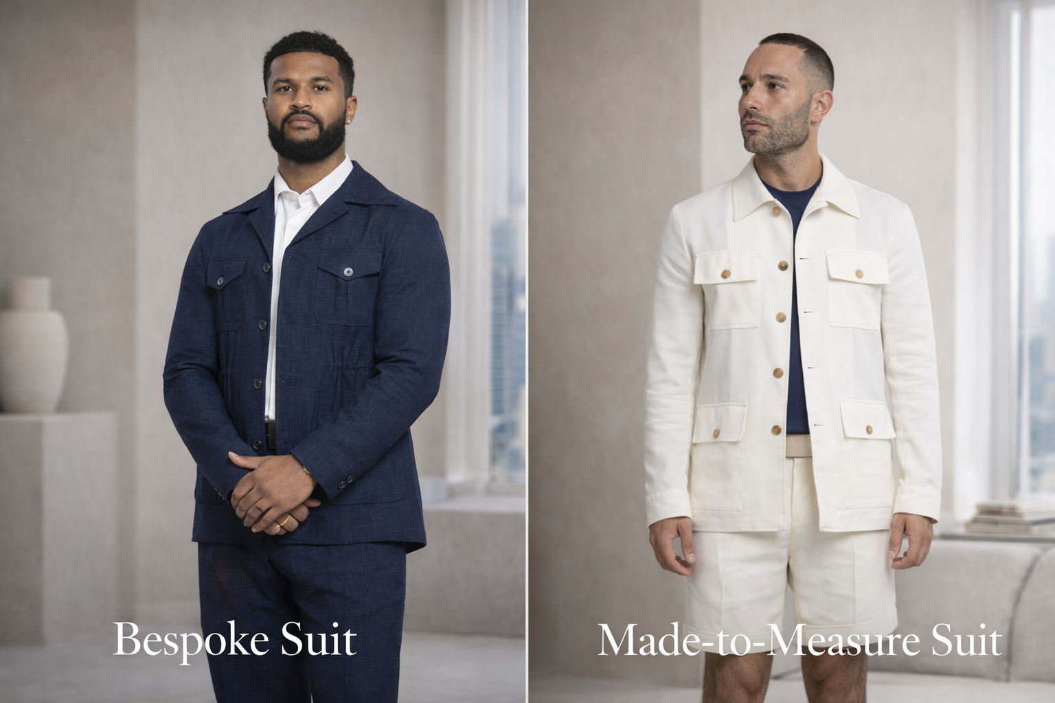 bespoke vs made to measure suits Dubai comparison luxury tailoring