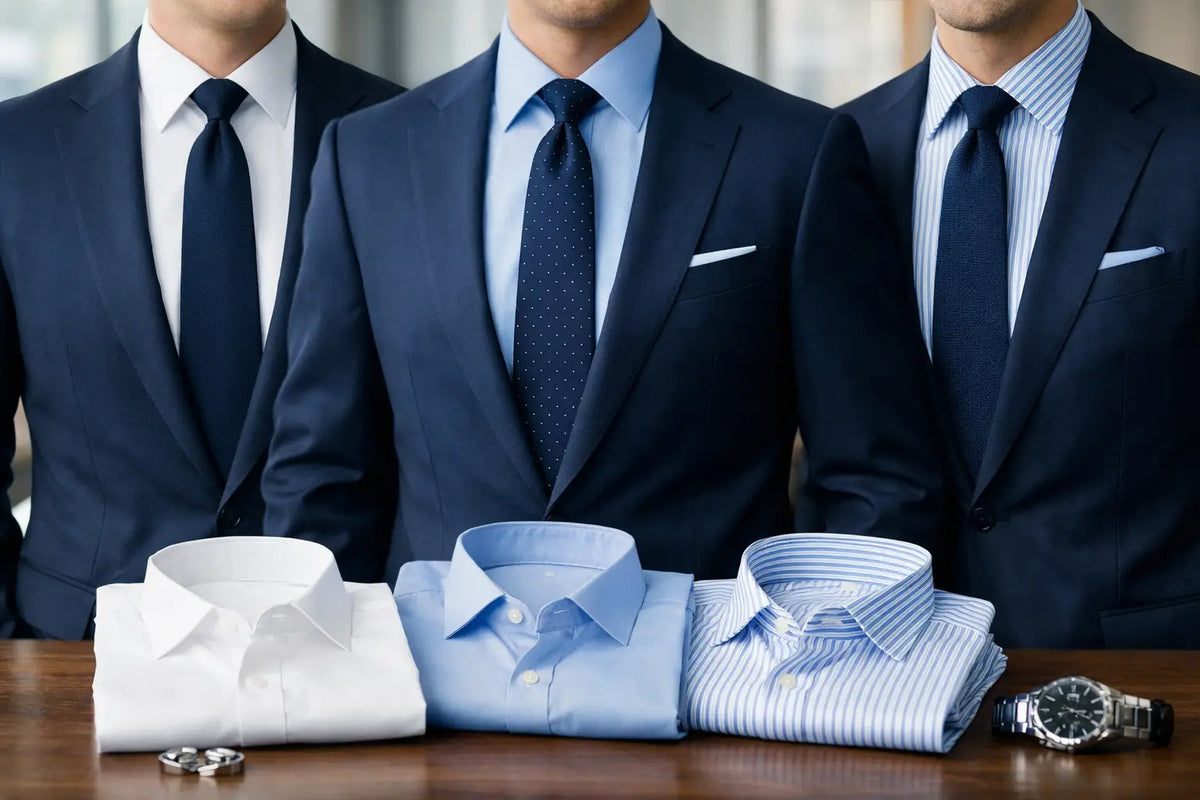 The Best Shirts With Navy Suits for Business