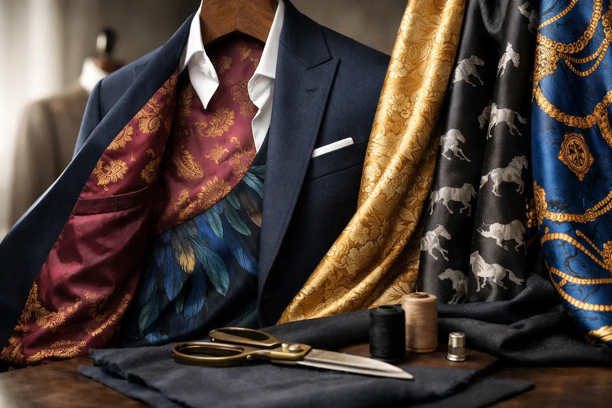 A Guide to Luxury Suit Linings for Bespoke Men