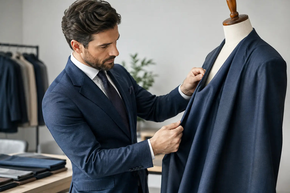 How to Assess Fabric Drape for a Bespoke Suit