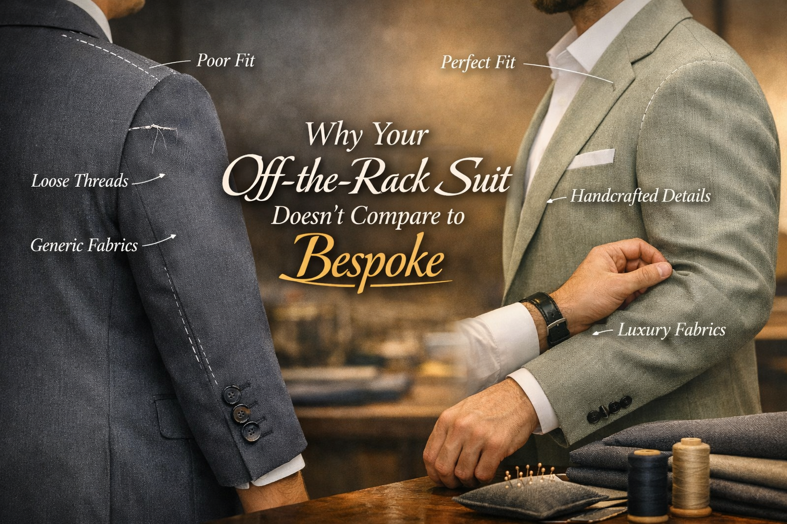 Why Your Off-the-Rack Suit Doesn’t Compare to Bespoke