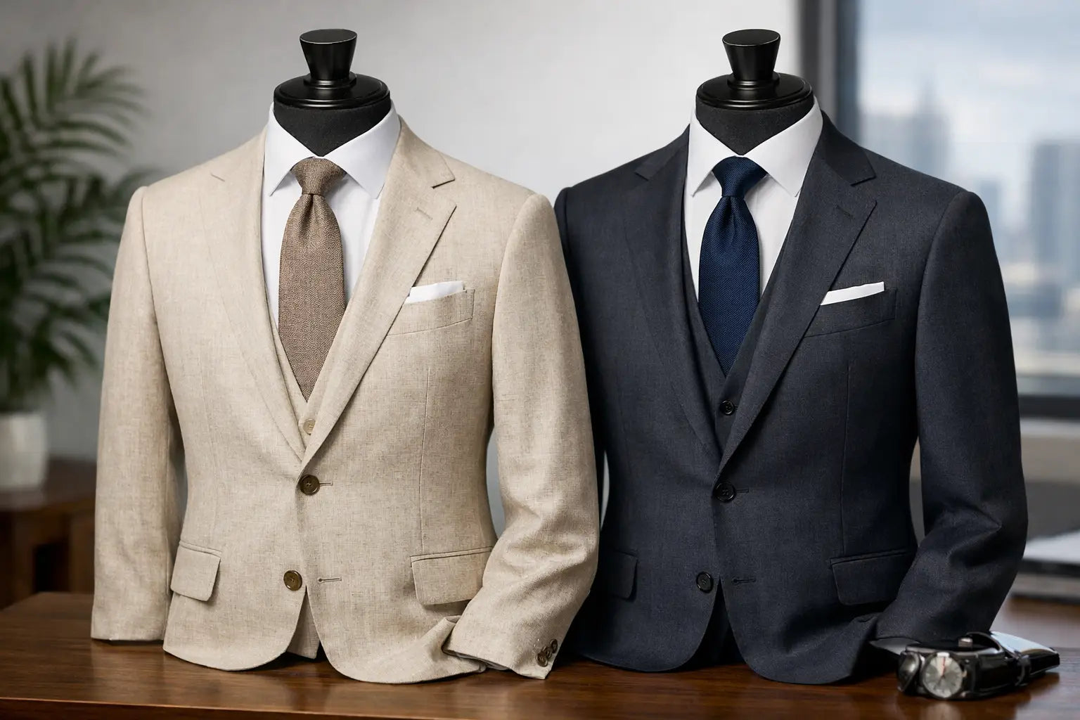 Linen or Wool Business Suit?
