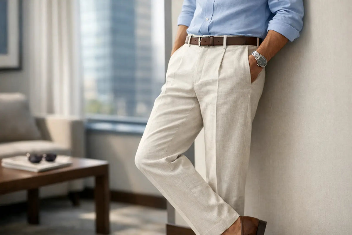Tailored Linen Trousers, Cut for Composure