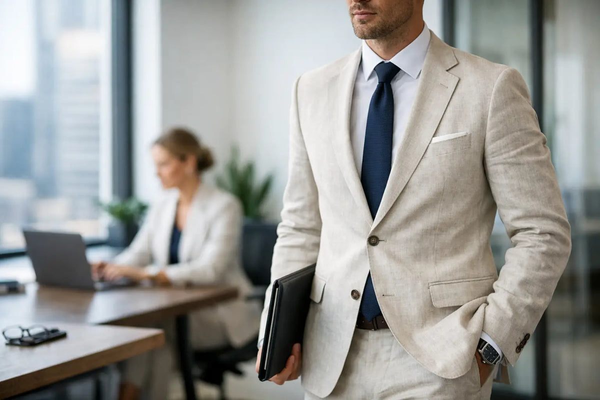 How to Style Linen Suits Professionally at Work
