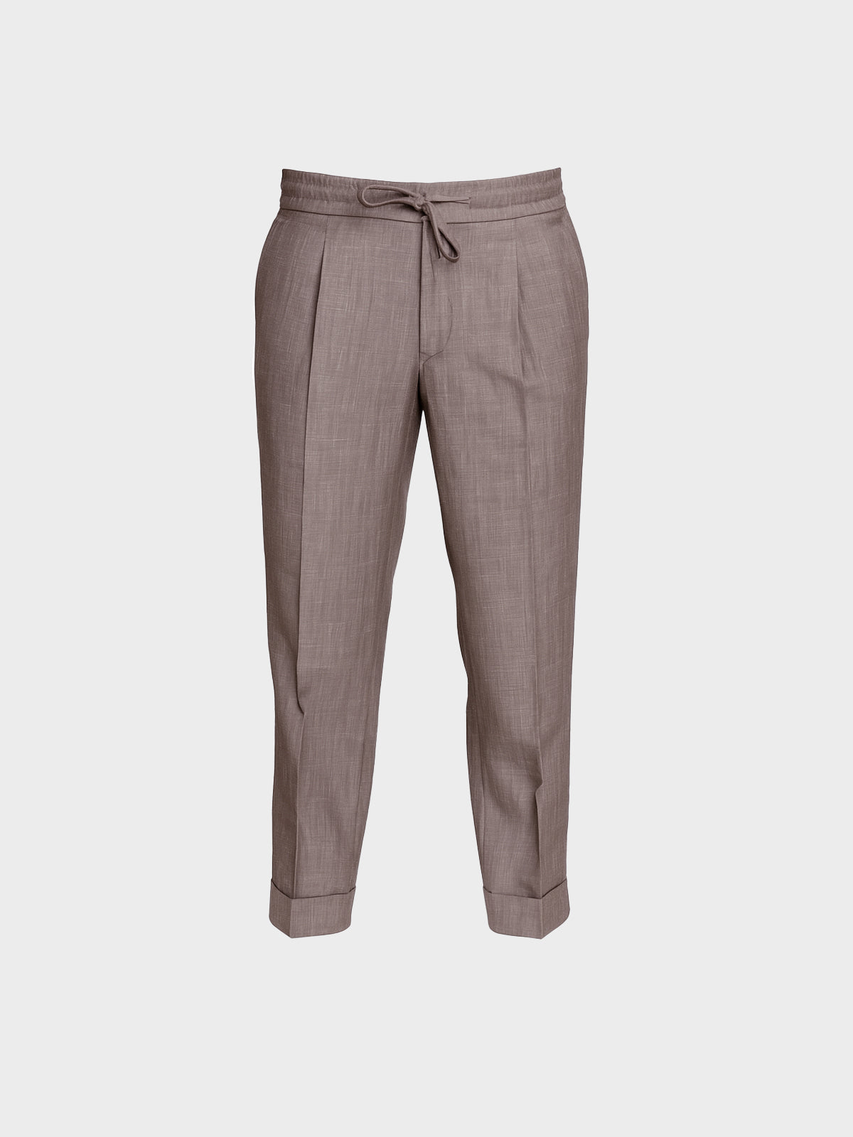 Stone Taupe Slub Linen Sariana Pant