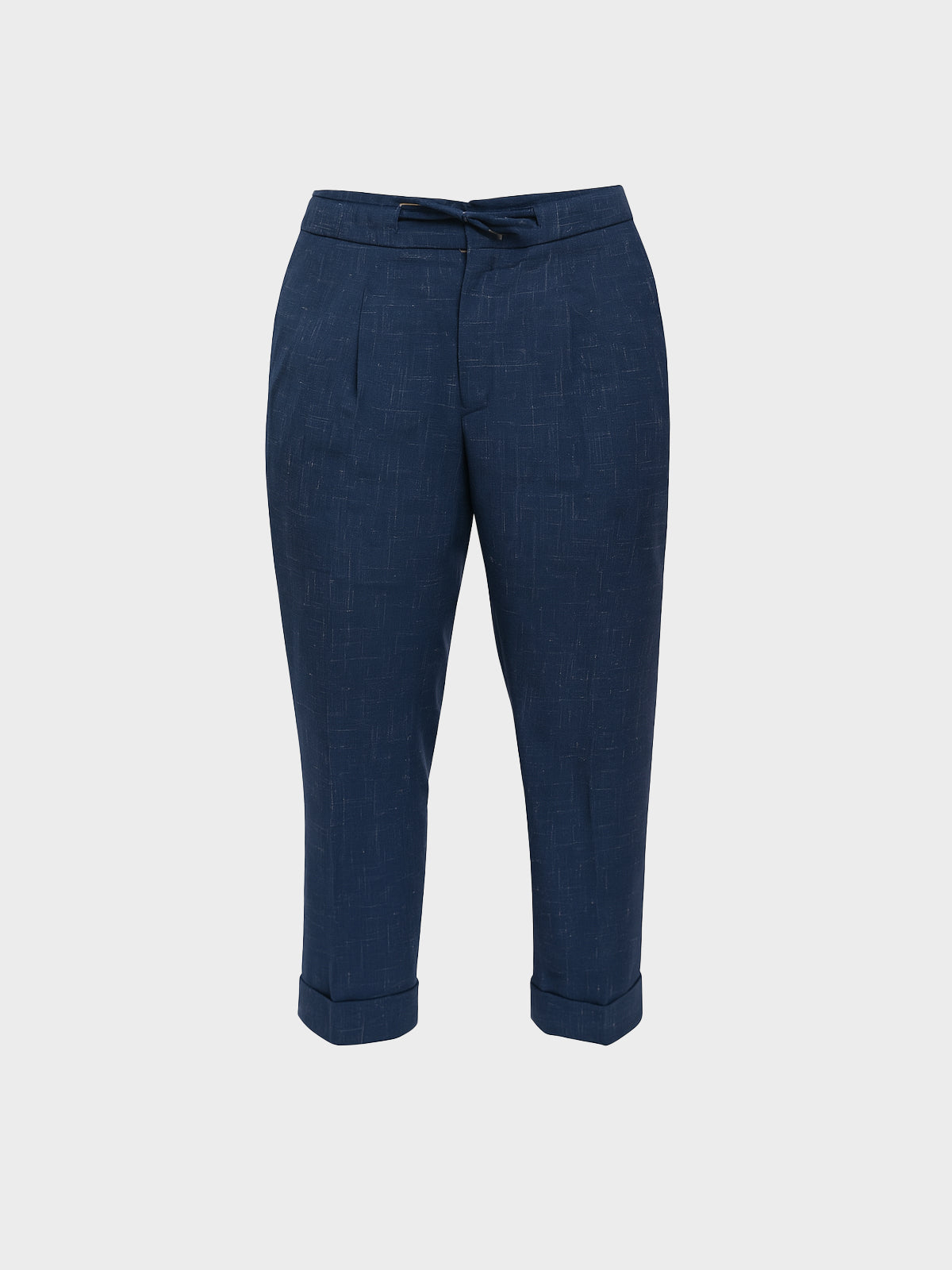 Midnight Blue Slub Linen Sariana Pant