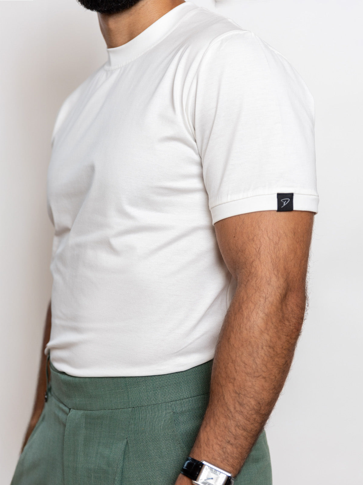 Porcelain White Mercerized Cotton T-Shirt