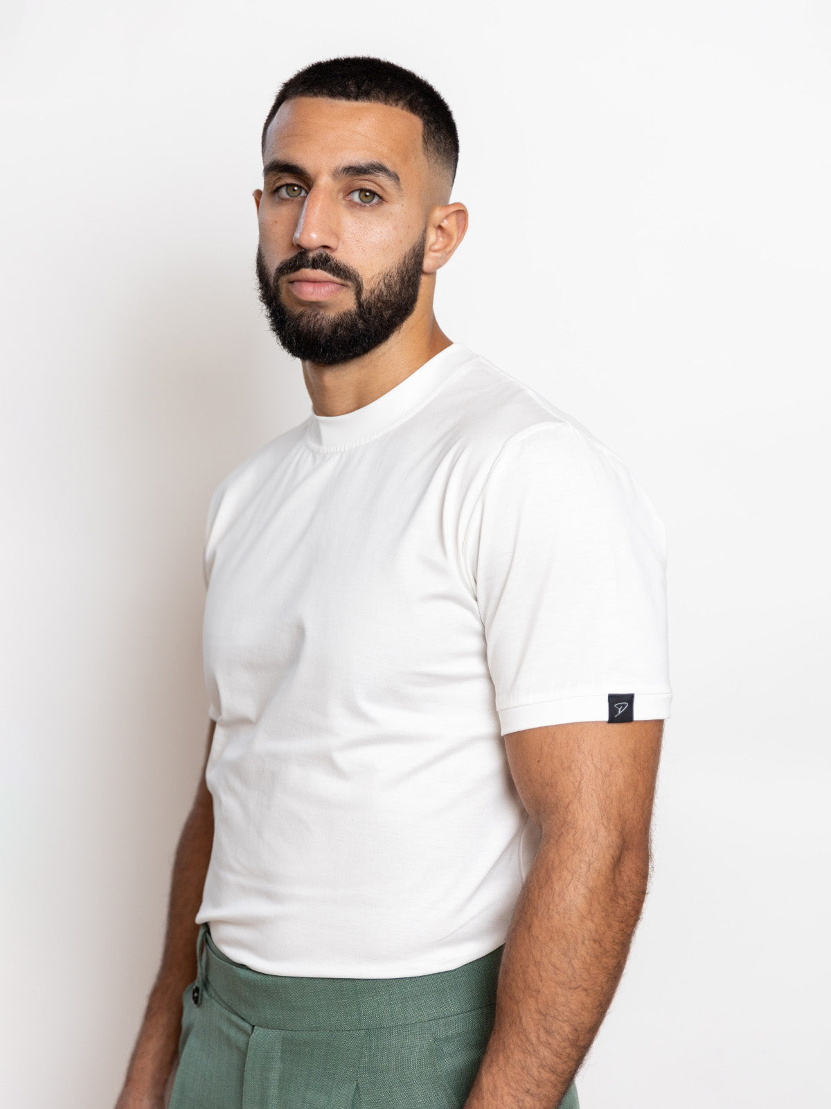 Porcelain White Mercerized Cotton T-Shirt